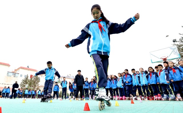 甘肅山丹：校園運動火熱 學生活力滿滿